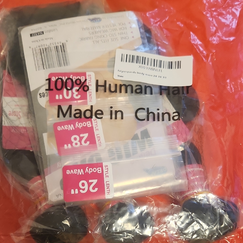 Black Human Hair Extensions Multipack 26 28 30 Inch New